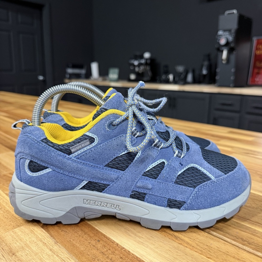 Merrell Moab KDZ Low Shoes Kids Size 6 Trail Hiking Sneakers Blue